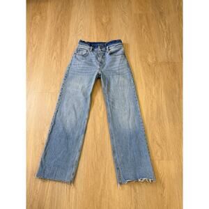 Abercrombie & Fitch Light Blue Wide Leg Jeans